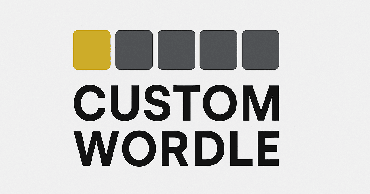 Create your own wordle